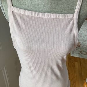 Pale Lavender Free People Ribbed Tank